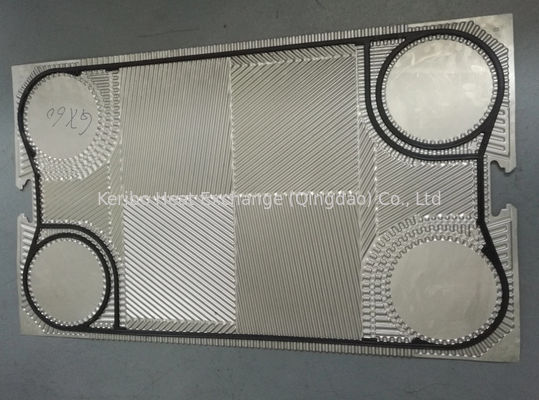 Corrugation Sectional Shape Silver Plate Heat Exchanger Plate for Heat Transfer in Industrial Environments